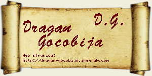 Dragan Gočobija vizit kartica
